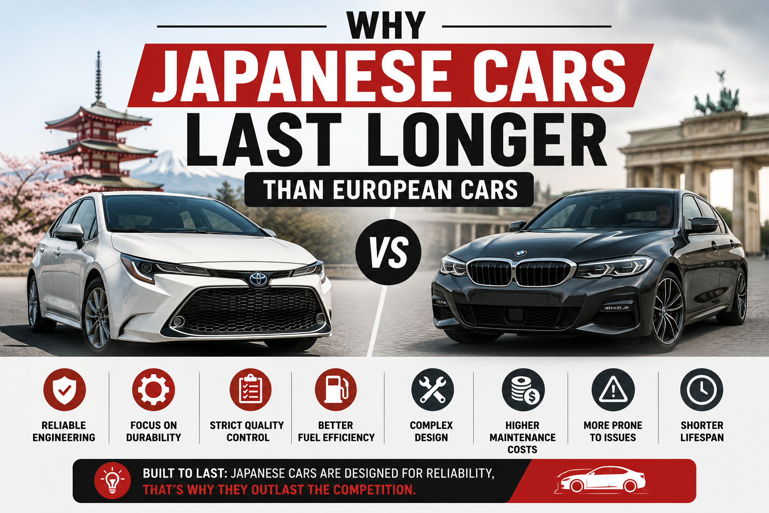 Why Japanese Cars Last Longer Than European Cars