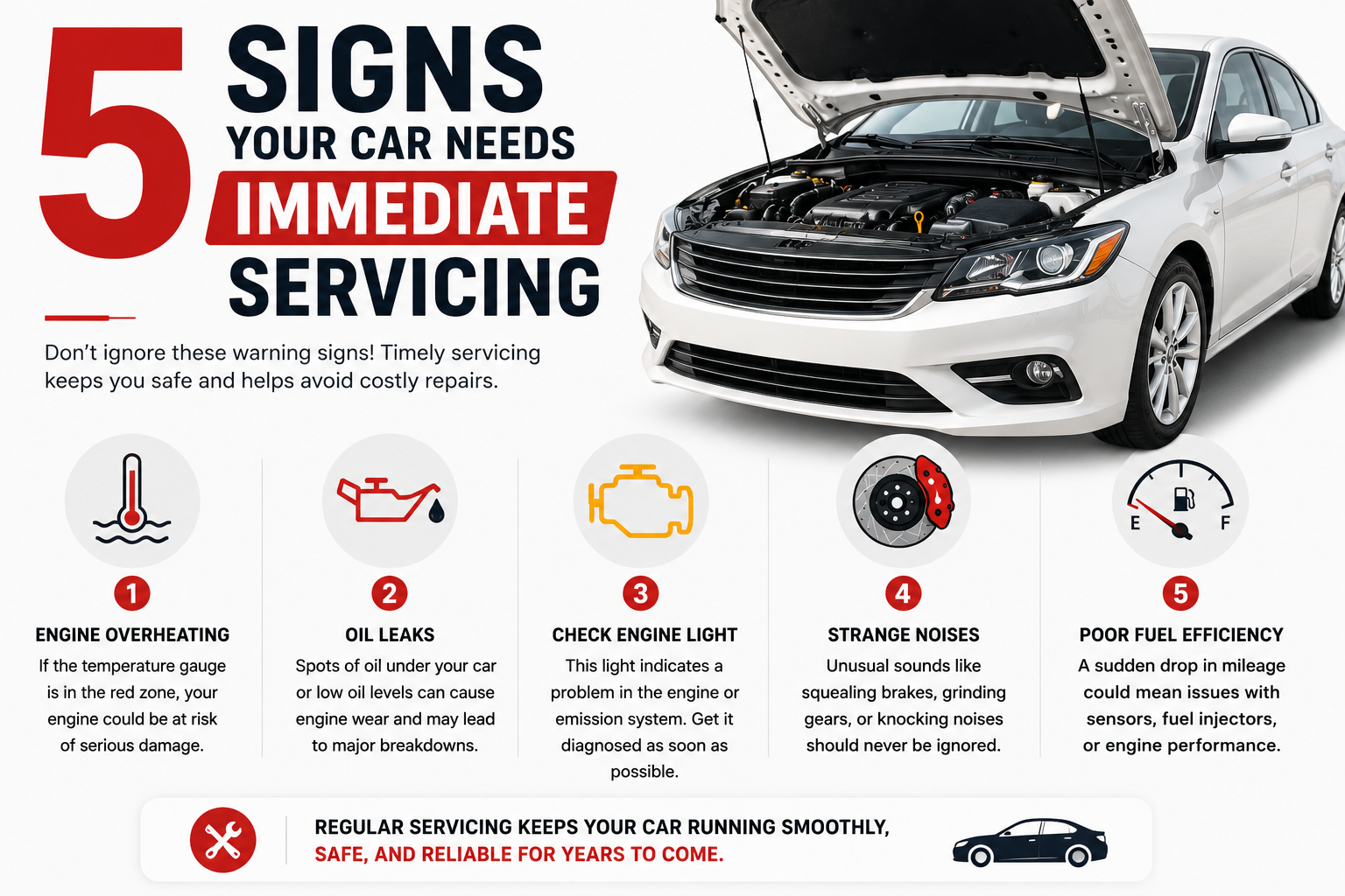 5 Signs Your Car Needs Immediate Servicing