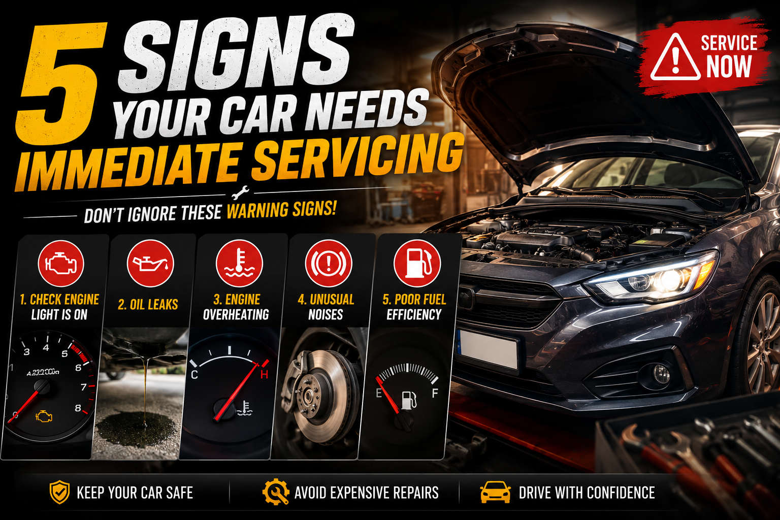 5 Signs Your Car Needs Immediate Servicing
