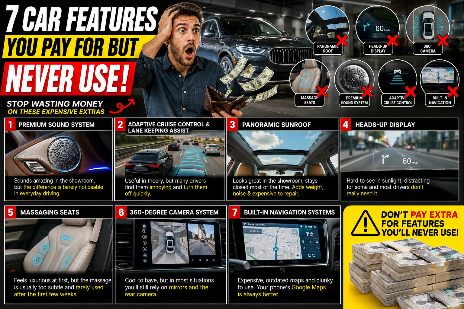 7 Car Features You Are Paying For But Never Using