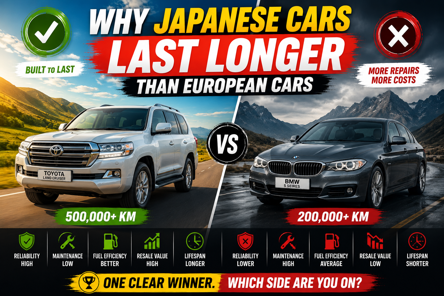 Why Japanese Cars Last Longer Than European Cars